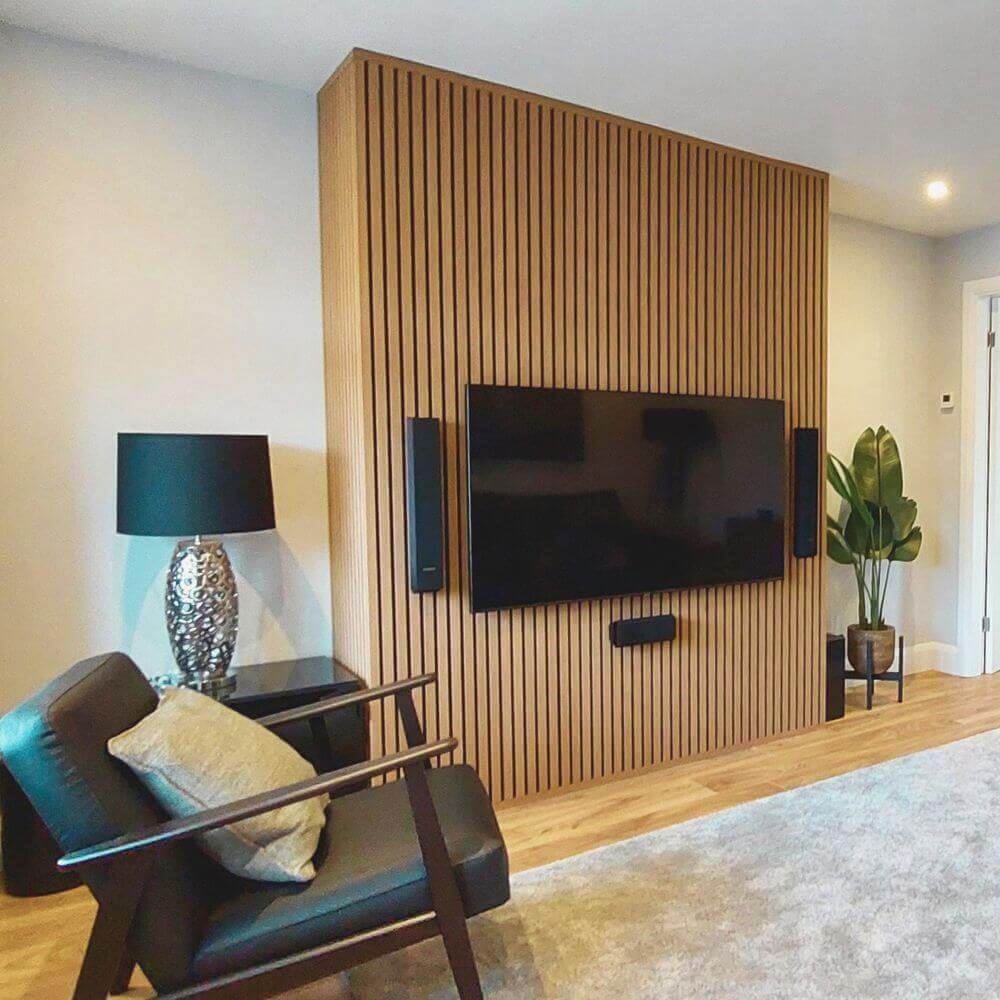 Create serene interiors with elegant white wood wall panels